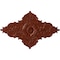 Ekena Millwork Melchor Diamond Ceiling Medallion (Canopies up to 4"), 67 1/4"W x 43 3/8"H x 4"ID x 2"P, Firebrick CM70X43MLFIF - alternate 1